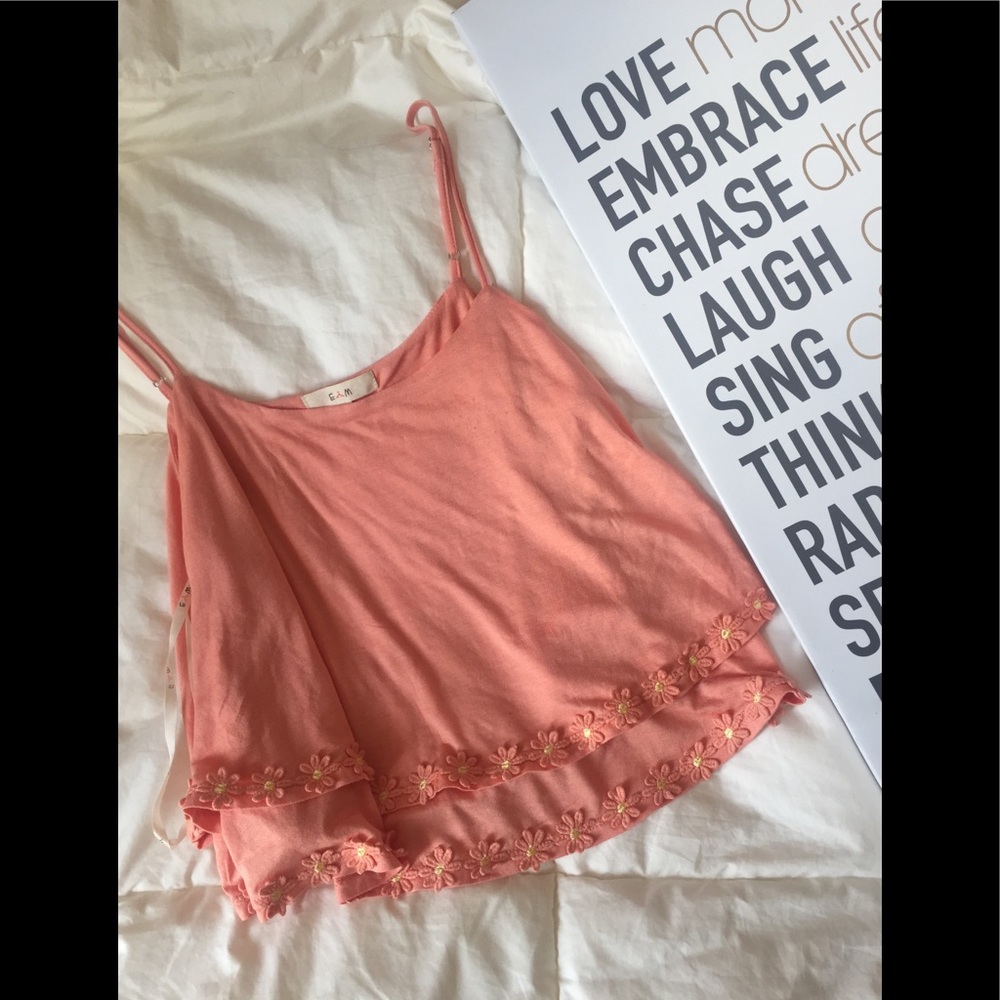 Crop top melon color